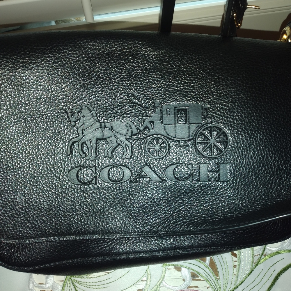 Coach black Horse & Carriage handbag